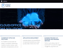 Tablet Screenshot of faazconsulting.com
